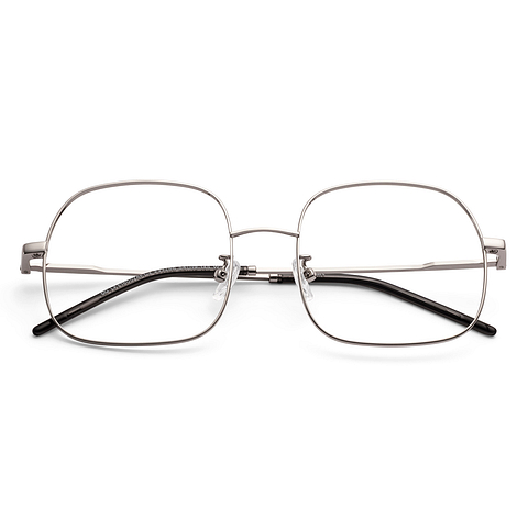 Lenskart Silver Full Rim Square left side