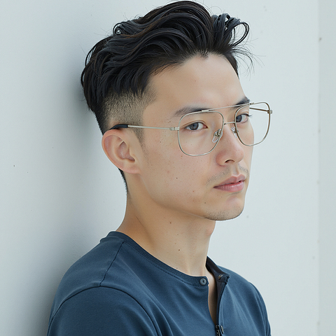 Lenskart Silver Full Rim Square right side