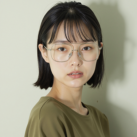 Lenskart Silver Full Rim Square right side