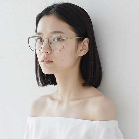 Lenskart Silver Full Rim Geometric left side