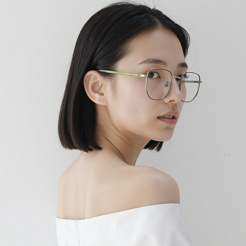 Lenskart Silver Full Rim Geometric right side