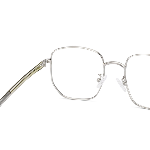 Lenskart Silver Full Rim Geometric right side