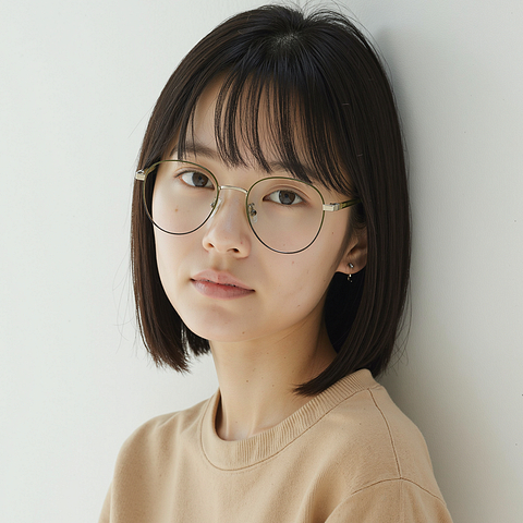 Lenskart Silver Full Rim Round left side