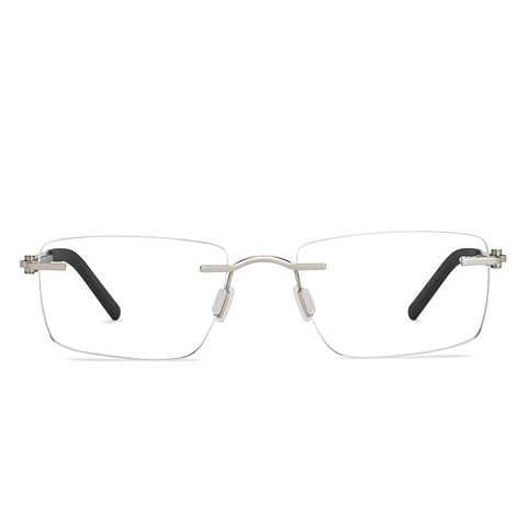 Lenskart Air Online Silver Rimless Rectangle left side