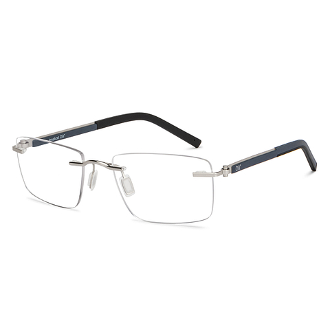 Lenskart Air Online Silver Rimless Rectangle right side