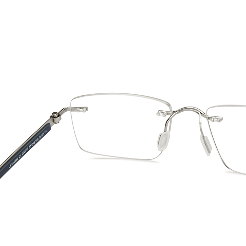 Lenskart Air Online Silver Rimless Rectangle right side
