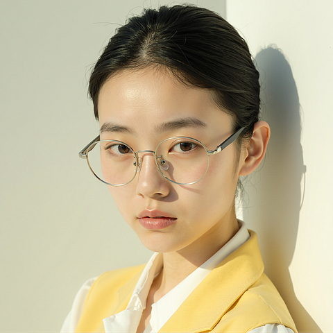 Lenskart Silver Full Rim Round right side
