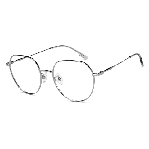 Lenskart Silver Full Rim Square left side