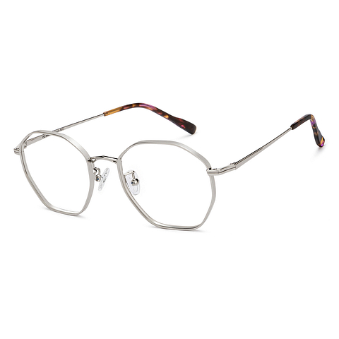 Lenskart Silver Full Rim Round left side