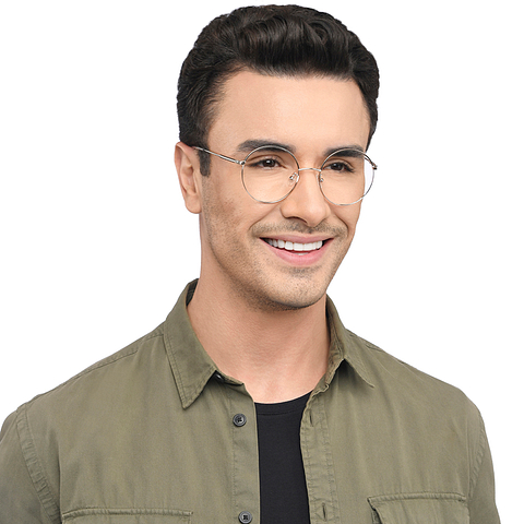 Lenskart Silver Full Rim Round right side