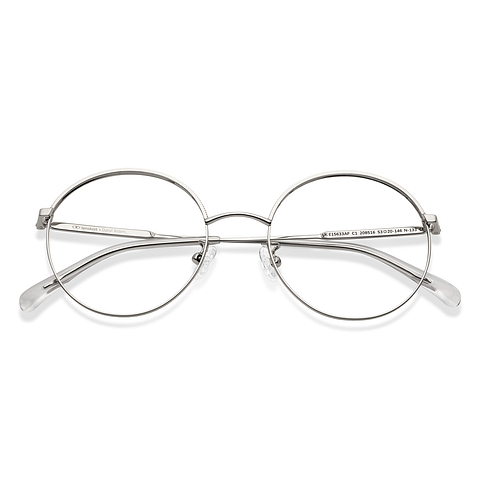 Lenskart Silver Full Rim Round left side