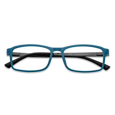 Lenskart Air Online Sky Blue Full Rim Rectangle left side