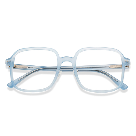 Lenskart Sky Blue Full Rim Square left side