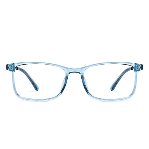 Lenskart Air Online Blue Transparent Full Rim Rectangle left side
