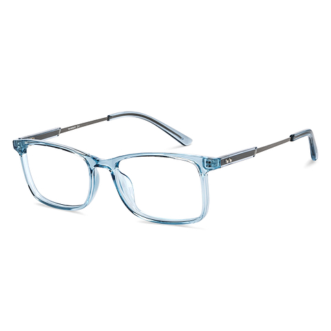 Lenskart Air Online Sky Blue Transparent Full Rim Rectangle right side