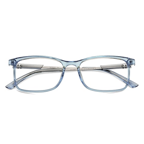 Lenskart Air Online Blue Transparent Full Rim Rectangle left side