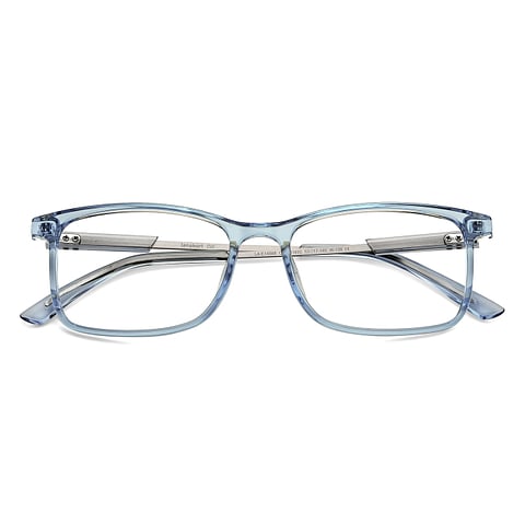 Lenskart Air Online Sky Blue Transparent Full Rim Rectangle left side