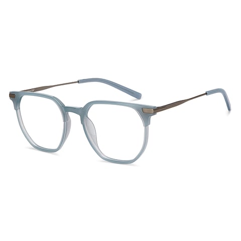 Lenskart Air Blue Transparent Full Rim Square left side Lenskart Air Blue Transparent Full Rim Square left side