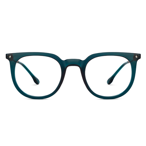 Lenskart Studio Online Green Transparent Full Rim Round left side
