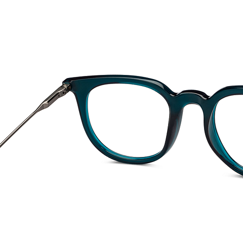 Lenskart Studio Online Green Transparent Full Rim Round right side