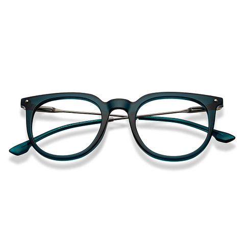 Lenskart Studio Online Green Transparent Full Rim Round left side