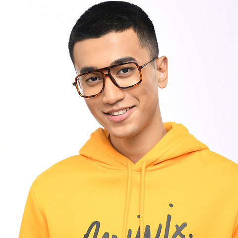 Lenskart Studio Online Tortoise Full Rim Square right side