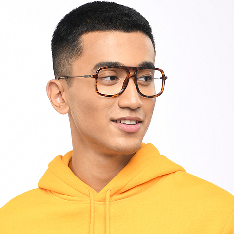 Lenskart Studio Online Tortoise Full Rim Square left side