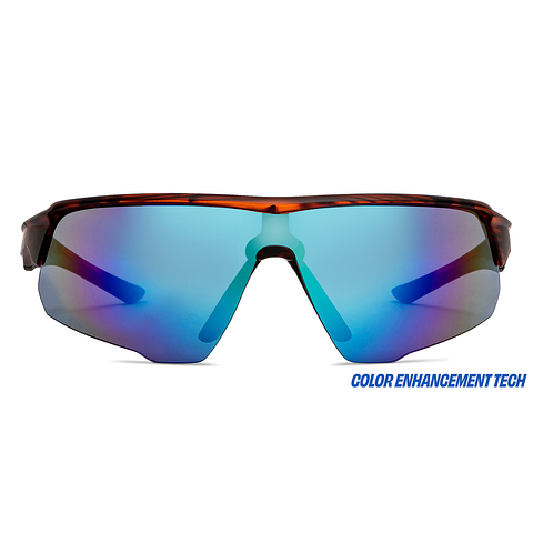 Buy Tortoise Blue Mirror Half Rim Square Blue Billion Lenskart