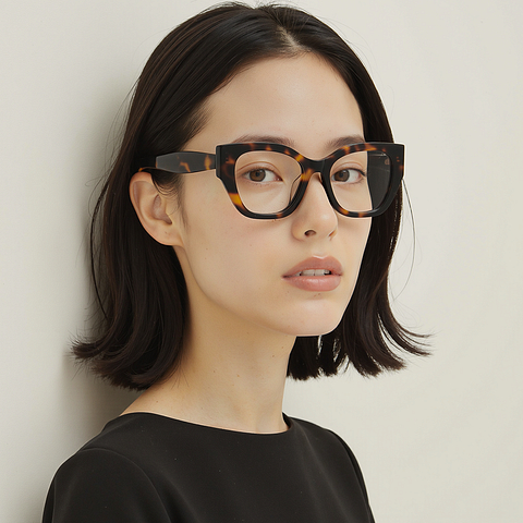 Lenskart Tortoise Full Rim Cat Eye left side