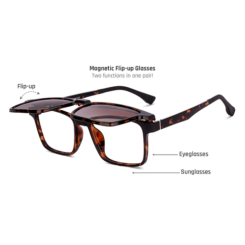 Lenskart Air Tortoise Full Rim Rectangle left side