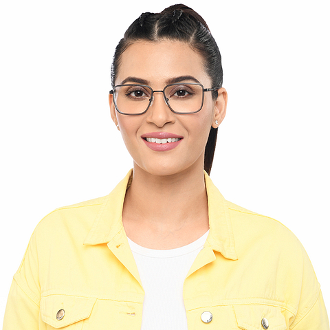 Lenskart Studio Online Crystal Transparent Full Rim Square right side