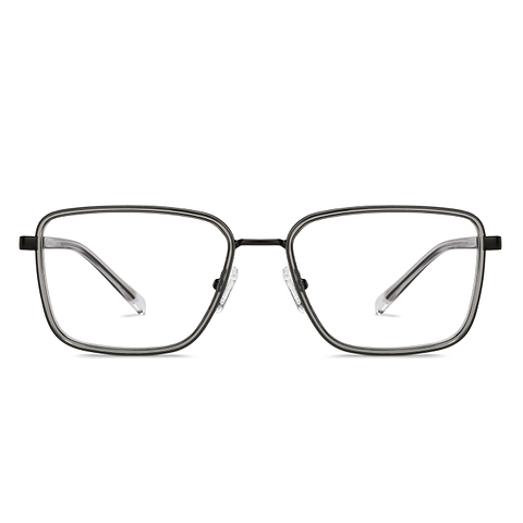 Lenskart Studio Online Crystal Transparent Full Rim Square left side