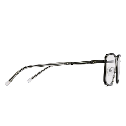 Lenskart Studio Online Crystal Transparent Full Rim Square left side