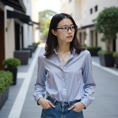 Lenskart Black Transparent Full Rim Rectangle left side