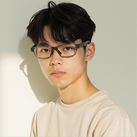 Lenskart Black Transparent Full Rim Rectangle right side