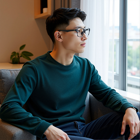 Lenskart Black Transparent Full Rim Rectangle left side