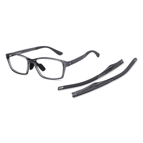 Lenskart Black Transparent Full Rim Rectangle right side