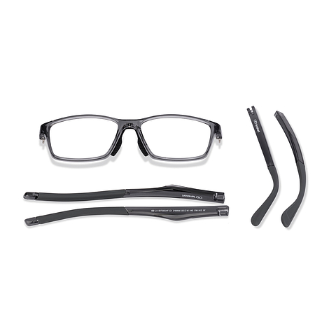 Lenskart Black Transparent Full Rim Rectangle left side