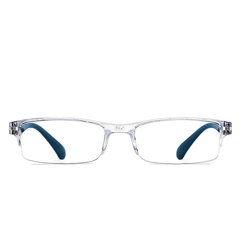LENSKART BLU READERS Transparent Navy Blue Half Rim Rectangle LENSKART BLU READERS LR E13968 Only for 1 25 Prefitted Powers right side LENSKART BLU READERS Transparent Navy Blue Half Rim Rectangle LENSKART BLU READERS LR E13968 Only for 1 25 Prefitted Powers right side