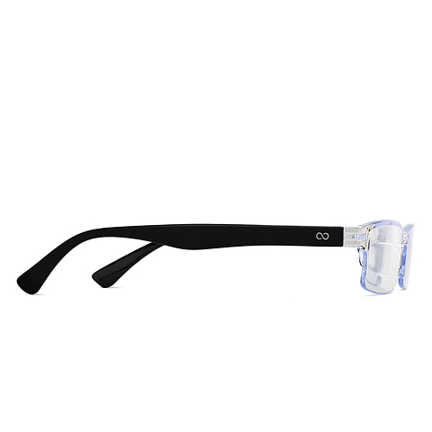 LENSKART BLU READERS Transparent Navy Blue Half Rim Rectangle LENSKART BLU READERS LR E13968 Only for 1 25 Prefitted Powers left side LENSKART BLU READERS Transparent Navy Blue Half Rim Rectangle LENSKART BLU READERS LR E13968 Only for 1 25 Prefitted Powers left side