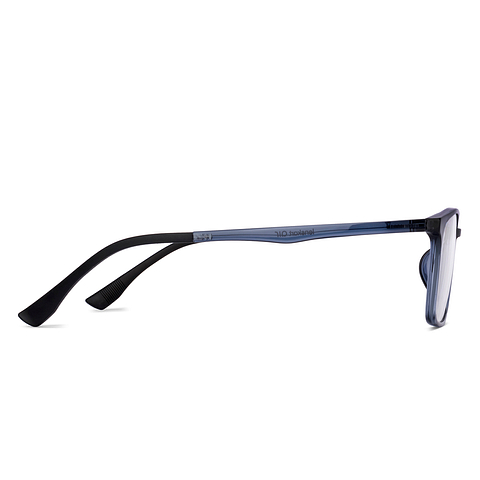 Lenskart Air Blue Transparent Full Rim Square left side