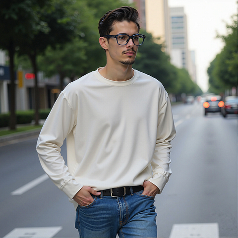 Lenskart Blue Transparent Full Rim Rectangle right side