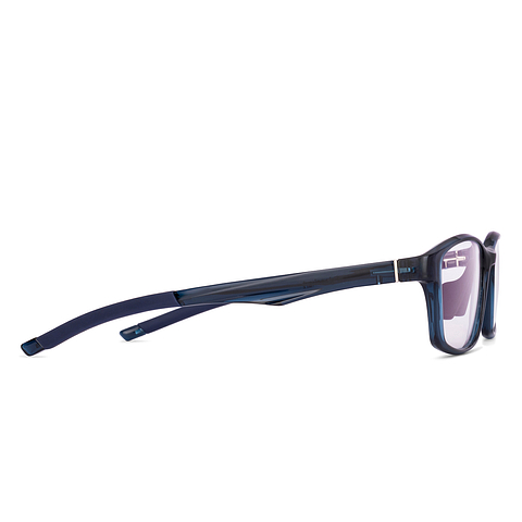 Lenskart Blue Transparent Full Rim Rectangle left side