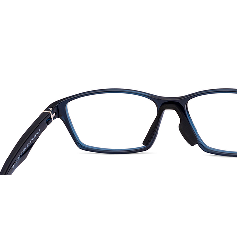 Lenskart Blue Transparent Full Rim Rectangle right side