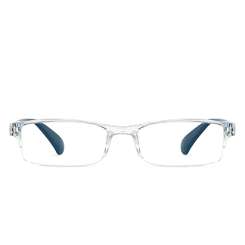 LENSKART BLU READERS Transparent Navy Blue Half Rim Rectangle LENSKART BLU READERS LR E13968 Only for 2 Prefitted Powers left side