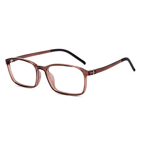 Lenskart Air Online Brown Transparent Full Rim Rectangle left side Lenskart Air Online Brown Transparent Full Rim Rectangle left side
