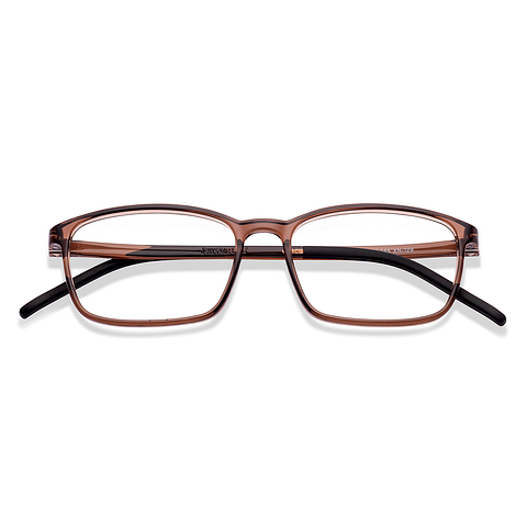 Lenskart Air Online Brown Transparent Full Rim Rectangle left side Lenskart Air Online Brown Transparent Full Rim Rectangle left side
