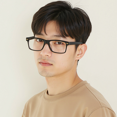 Lenskart Gray Transparent Full Rim Square right side