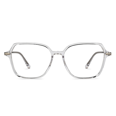 Lenskart Crystal Transparent Full Rim Geometric right side