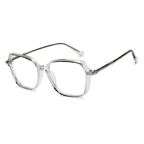 Lenskart Crystal Transparent Full Rim Geometric right side